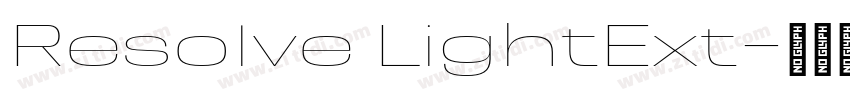 Resolve LightExt字体转换 Resolve LightExt字体转换